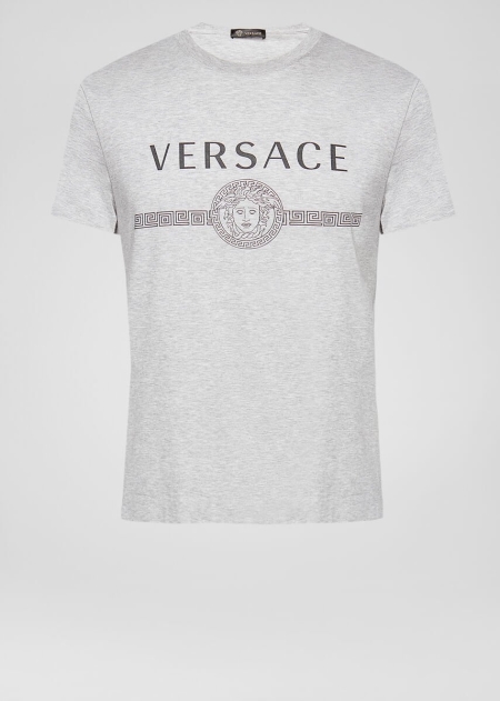 Tricouri Versace Versace Sustainable Logo Slim Fit Barbati | DHXVSCL-78